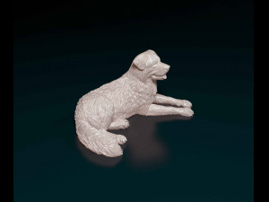 Saint Bernard cross German Shepherd Model do druku 3D
