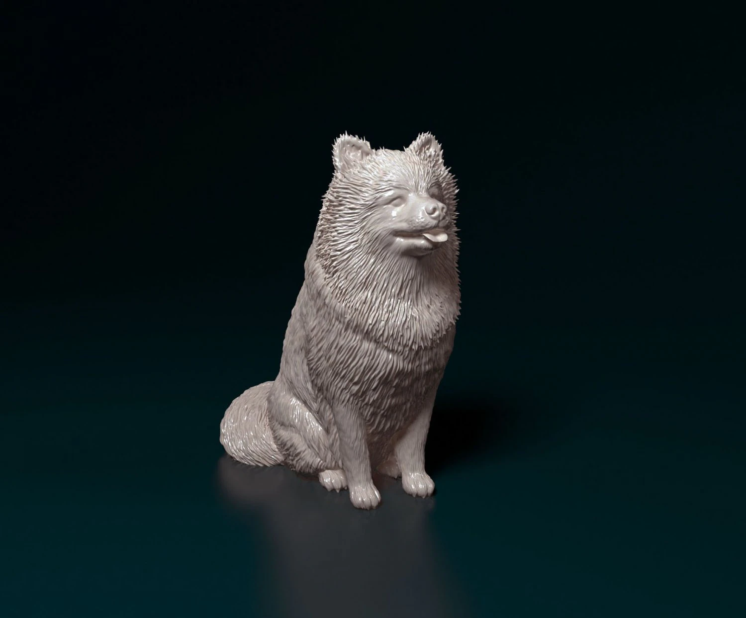 Spitz dog 3D Print Model .c4d .max .obj .3ds .fbx .stl .blend 