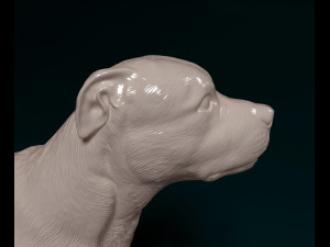 Staffordshire bull terrier 2 Modelo de Impressão 3D
