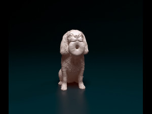 Cavalier King Charles Spaniel 3Dプリントモデル
