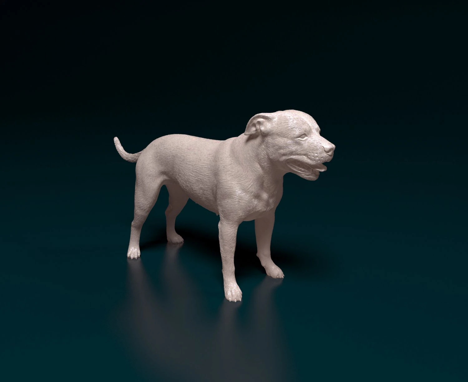 Staffordshire bull terrier 4 3D Print Model .c4d .max .obj .3ds .fbx .stl .blend 