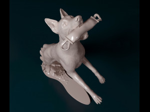 Flying Dog Modelo de impresión 3D