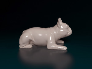 French Bulldog lying down 3Dプリントモデル