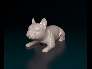 French Bulldog lying down 3Dプリントモデル