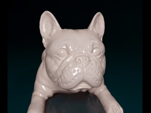 French Bulldog lying down 3Dプリントモデル