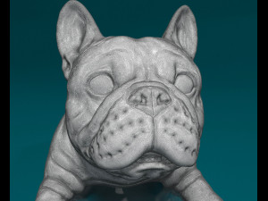French Bulldog lying down 3Dプリントモデル