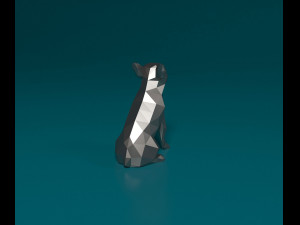 French bulldog low-poly Modelo de Impressão 3D