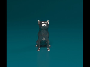 French bulldog low-poly Modelo de Impressão 3D
