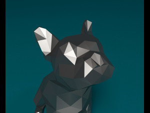 French bulldog low-poly Modelo de Impressão 3D