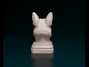 German shepherd bust 3D Print Model