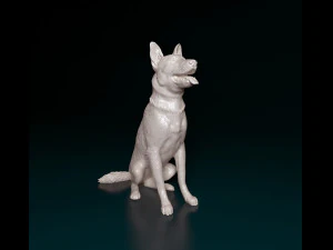 ジャーマン・シェパード・ドッグ 3Dプリントモデル