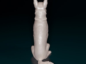 German shepherd dog 3D Baskı Modeli