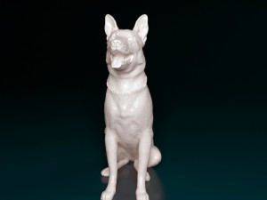 German shepherd dog 3D Baskı Modeli