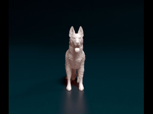 German Shepherd 2 Modello di stampa 3D