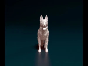 German Shepherd 2 3D Print Model