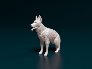 German Shepherd 2 Modello di stampa 3D