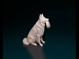 German shepherd long haired Modelo de impresión 3D