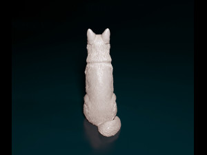 German shepherd long haired Modelo de Impressão 3D