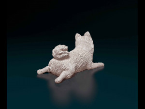 German Spitz 3Dプリントモデル