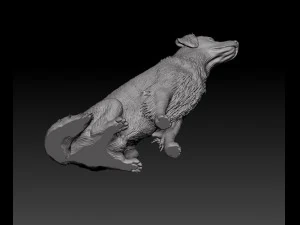 Golden Retriever 3D Print Model