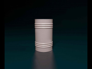 Gorilla with barrel 3D Print Model