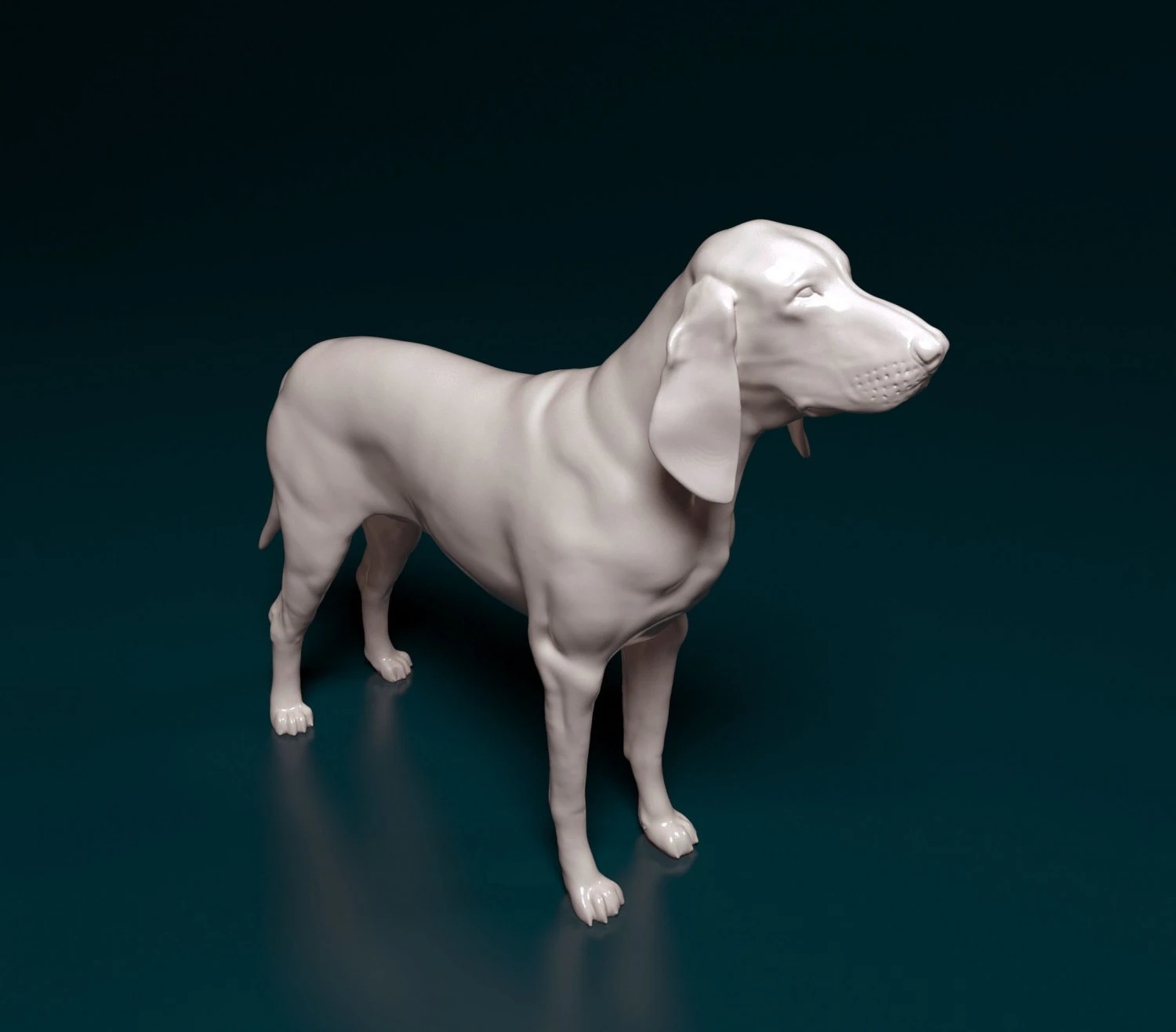Grand Gascon Saintogeois dog 3D Print Model .c4d .max .obj .3ds .fbx .stl .blend 