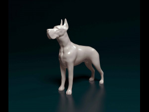 Great Dane dog 3Dプリントモデル