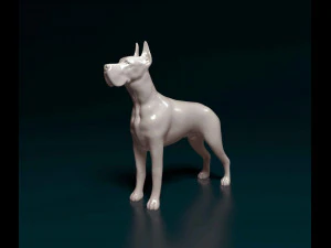 Great Dane dog 3D Print Model