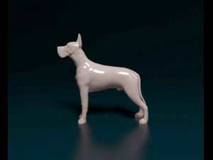 Great Dane dog 3Dプリントモデル