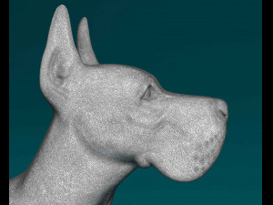 Great Dane dog 3Dプリントモデル