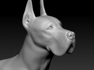 Great Dane dog 3Dプリントモデル