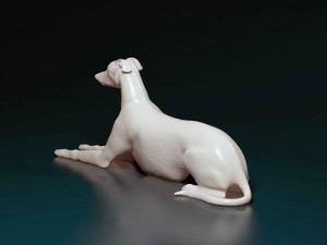 Greyhound lying down 3D Принт Модель