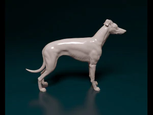 perro galgo Modelo de impresión 3D