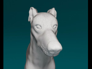 Greyhound dog 3D Print Model
