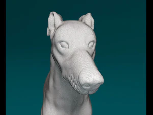 Greyhound dog 3D Print Model
