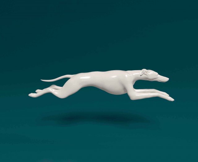 Greyhound 2 3D Print Model .c4d .max .obj .3ds .fbx .stl .blend 