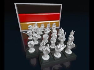 GSL alphabet 3D print model 3D Print Model