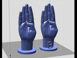 GSL alphabet 3D print model 3D Print Model