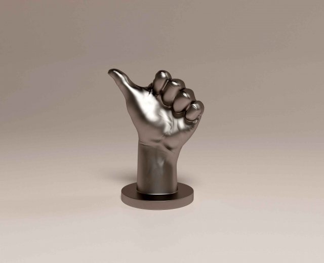 Hand Ok 3D Druckmodell .c4d .max .obj .3ds .fbx .stl .blend 