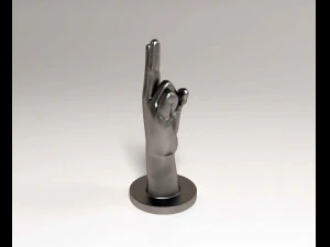 Hand Peace 3D Print Model