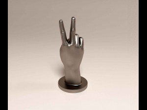 Hand Peace 3D Print Model