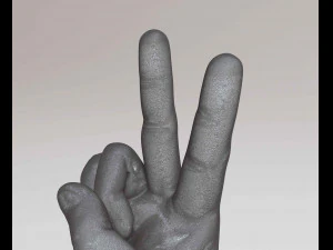 Hand Peace 3D Print Model