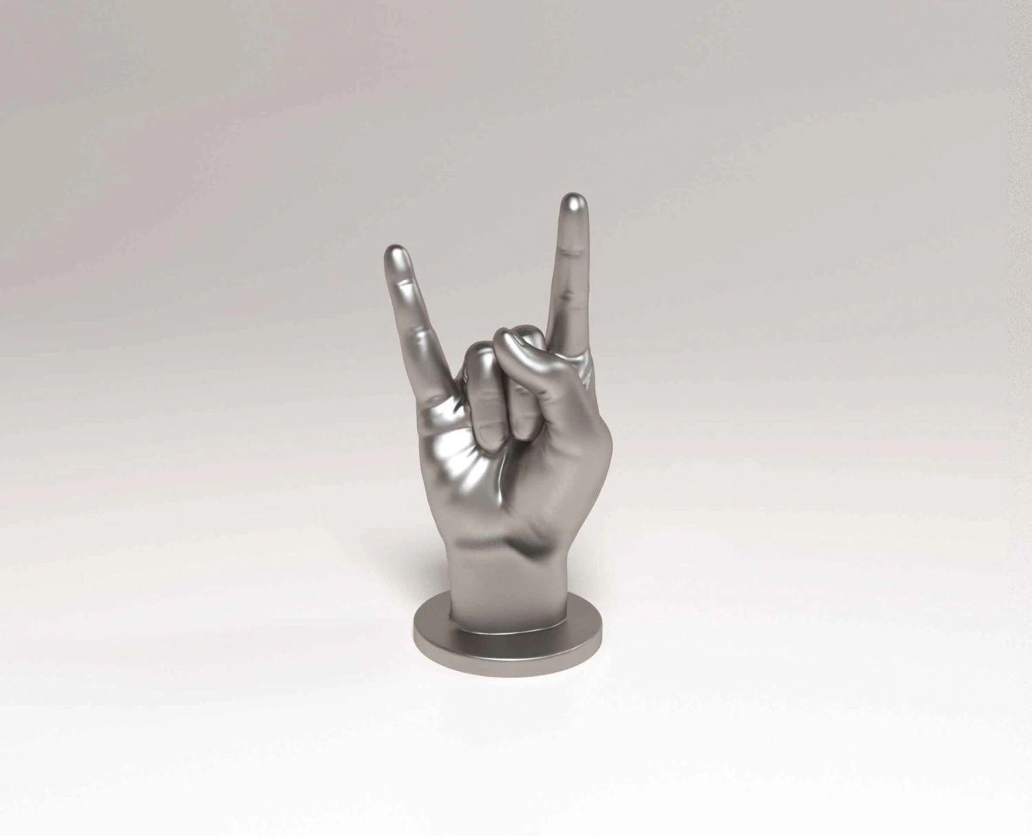 Hand RocknRoll 3D Print Model .c4d .max .obj .3ds .fbx .stl .blend 