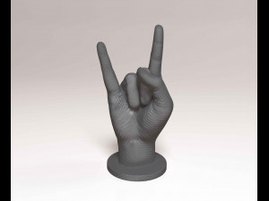 Hand RocknRoll 3D प्रिंट मॉडल