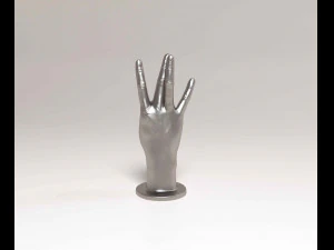 Hand W 3D Print Model