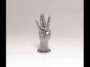 Hand W 3D Print Model