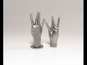Hand W 3D Print Model