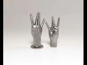 Hand W 3D Print Model