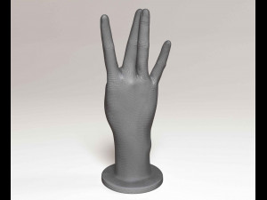 Hand W 3D Print Model