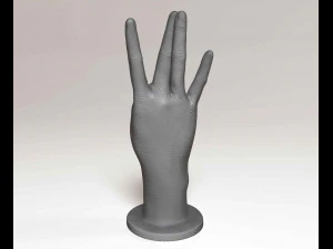 Hand W 3D Print Model